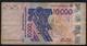 W.A.S. BENIN P218Bh 10.000 FRANCS (20)09 FINE - États D'Afrique De L'Ouest