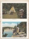 Delcampe - (12 Scan) INDIANS OF WISCONSIN DELLS - Ansichtskarten Mappe Mit 18 Ansichten, 3 Fach Frank.,  Gel.1932 V.WILWAUKEE ... - Amerika