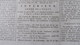 CHOUANS / CHOUANNERIE - LA GUERRE DES MECONTENTS - ARMEE DE L'OUEST - LES PEINES DE MORT - ( GAZETTE DE 1801 / AN IX.) - 1800 - 1849