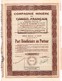 Action Ancienne - Compagnie Minière Du Congo Français - Titre De 1933 - N° 012.278 - Afrique