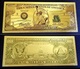 2 Billets Plaqués OR  + Certificat ! ( GOLD Plated Banknotes ) - 1 000 000 Dollars !!! One Million Dollars USD - Other & Unclassified