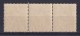 Australia 1918 King George V 11/2d Black-Brown Single Crown Strip Of 3 MNH - Variety - Nuovi