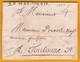 1782 - Règne De Louis XVI - Marque LE MAS D'AZIL Sur Lettre Avec Correspondance Commerciale Vers Toulouse - 1701-1800: Précurseurs XVIII