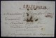 1826 Port Payé De Paris Avec Marque (Vérification Port Et Taxes ?) Pour Baillée (Ballée ? Mayenne) Près Château Gontier - 1801-1848: Précurseurs XIX
