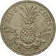 Monnaie, Bahamas, Elizabeth II, 5 Cents, 1975, Franklin Mint, TTB - Bahama's