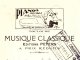 PETERS    Editeur De Musique Classique   Pianos Lombez   TOULOUSE       Illustration - Cambiali