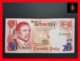 BOTSWANA 20 Pula 1989   P.  10  Sig. Mogae - Hermans   Printer TDLR      VF ++ - Botswana