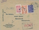 1953 , ARABIA SAUDITA , SOBRE CERTIFICADO ENTRE JEDDAH Y ZÜRICH , LLEGADA , CORREO AÉREO - Arabia Saudita