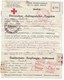 Delcampe - 8 Documents Croix-Rouge 1943/1944 - AOF DAKAR, MAROC... - Croix Rouge