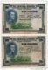 ESPAGNE . 100 CIEN PESETAS . MADRID 1° DE JULIO DE 1925 . FELIPE II . 2 BILLETS - Réf. N°10793 - - 100 Peseten