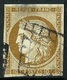 France N° 1 Obl. Grille - Signé Calves - Cote 340 Euros - 1849-1850 Ceres