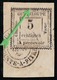 GUADELOUPE - TAXE N°  6a - 5 C BLANC - COIN DE FEUILLE - " DOUBLE IMPRESSION ". - Portomarken