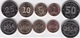 Zimbabwe - 5 Pcs X Set 5 Coins 1 + 5 + 10 + 25 + 50 Cents Bond Coin 2014 UNC - Lemberg-Zp - Zimbabwe