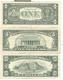 Lot De 3 Billets 1 , 5 , 10 Dollars états-unis / United States - Authentiques / Guenuines - Lots