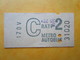 ANCIEN TICKET RATP Métro Ou Autobus PARIS " C " - 1973 - 2° Classe - TBE - Welt