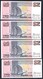 Singapore - 2 Dollars 1992 - P28 X 4 Pcs. Consecutive Serial Nr. - Singapore