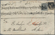 Aden: 1858 Cover From Bombay To ADEN Per Steamer "Auckland", Franked By 1855 4a. Black On Bluish Pap - Aden (1854-1963)