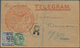 Aden: 1893, Registered Telegram Envelope From "Eastern Telegraph Company" At ADEN To The Govenor Of - Aden (1854-1963)