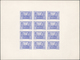 Delcampe - Afghanistan: 1932: "National Assembly", 6 Imperforated, Ungummed Sheets Of Proofs, Each Sheet With 1 - Afghanistan
