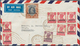 Bahrain: 1947, KGVI 1 R., 1 A. (7) And 1/2 A. Tied "BAHREIN 27 MAR 1947 PERSIAN GULF" To Air Mail Co - Bahrein (1965-...)