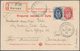 Batum: 1903, Russia 4 K. And 10 K. Tied "BATUM KUTAIS 20 XII 1902" To Registered Ppc (Tiflis Monumen - Batum (1919-1920)