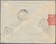 Birma / Burma / Myanmar: 1941, Service Suspended Mail To Singapore: KGV 2 Sh. 6d With Perfin "EAC" ( - Myanmar (Birmanie 1948-...)