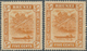 Brunei: 1916, 'Huts And Canoe' 5c. Orange With RETOUCHED '5c' Mint Lightly With Small Creases, With - Brunei (1984-...)