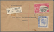 Brunei: 1950, Registered Letter With 8c Silver Jubilee And 15c River Form KUALA BELAIT To The Britis - Brunei (1984-...)