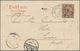 China: 1903, Coiling Dragon 4 C. Brown Tied Boxed Tombstone "SHANHAIKWAN Post Office" To Ppc (Shangh - 1912-1949 République