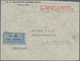China: 1938/39, Two Air Mail Covers To Zurich/Switzerland: $1.75 Frank Tied "HANKOW 27.4.25" To Reve - 1912-1949 République