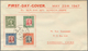 China: 1947/48, FDC (7) All Different Inc. May 23 SYS Torch Issue; Also 1947 Cover To Hong Kong. Tot - 1912-1949 République