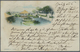China - Besonderheiten: 1898, Colour Picture Card "Park With A Big Pond" (imprint Hirsbrunner & C. - - Sonstige & Ohne Zuordnung