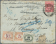 Holyland: Austrian Offices In The Levant - Postage Due - 1908, Great Britain, 1 D Carmine King Edwar - Palestine