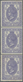 Hongkong - Stempelmarken: 1874 Postal Fiscal $3 Dull Violet, Vertical Strip Of Three, MINT NEVER HIN - Stempelmarke Als Postmarke Verwendet