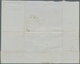 Indien: 1855 District Post Puttoocotah: Folded Cover Franke By 1854 ½a. Deep Blue, Die I, Wide Margi - 1852 Provinz Von Sind
