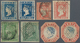 Indien: 1854-55 Set Of Six Lithographed And Two 2a. Typographed Stamps, Even Two Of Each Value In Di - 1852 Sind Province