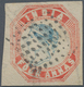 Indien: 1854-55 Lithographed 4a. Pale Blue & Pale Red, 4th Printing, Sheet Pos. 12, Used And Cancell - 1852 District De Scinde