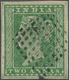 Indien: 1854 Typographed 2a. Green With FOUR OUTER FRAMELINES, Used And Cancelled By Superb Strike O - 1852 Sind Province