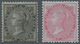Indien: 1855 QV 4a. Black And 8a. Carmine, Both On Blue Glazed Paper, Mounted Mint With Part Gum, Th - 1852 Sind Province