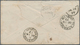 Indien: 1877 Postal Stationery Envelope ½a. Blue Upgraded ½a. Blue And 1866 4a. Green, Die I, All Ti - 1852 Sind Province