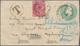 Indien: 1904 Destination JAVA: KEVII. Postal Stationery Envelope ½a. Green Used From Calcutta To Pek - 1852 Provinz Von Sind