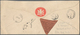 Indien - Dienstmarken: 1894 Triangle Instruction Label In Brown Inscribed In Urdu For Missent Or Mis - Dienstmarken