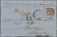 Indien - Stempel: 1864, Large Part Of A Letter From PONDICHERRY Franked With 1 A (corner Fault) With - Autres & Non Classés