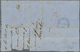 Indien - Stempel: 1864, Large Part Of A Letter From PONDICHERRY Franked With 1 A (corner Fault) With - Autres & Non Classés