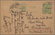 Indien - Used Abroad: 1926/1928 CHANDERNAGORE, FRENCH INDIA: Two Indian Postal Stationery Cards KGV. - Autres & Non Classés