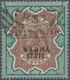 Indien - Konventionalstaaten: NABHA 1897 QV 3r. Brown & Green, Used And Cancelled By Squared "NABHA - Autres & Non Classés