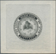 Indien - Feudalstaaten: INDORE Fiscal: Single Die Proof Of 2a. Stamp (for Hundi?) In Black On Medium - Autres & Non Classés