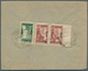 Irak: 1918, 1 A. On 20 Pa., Vertical Pair With Sheet Margin At Top And 1/2 A. On 10 Pa. Green Tied B - Irak