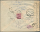 Irak: 1949, 20 F., 40 F. And 50 F. UPU Tied "DOUBI BAGDHAD 1 NOV 49"to Censored Air Mail Cover To Al - Iraq