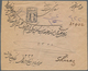 Irak - Stempel: 1914, "KERBELA" C.d.s. On Registered Cover Bearing 1 Pia. Blue And 2 Pia. Slate 1913 - Irak